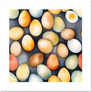 National Egg Month January - Watercolors Posters and Art